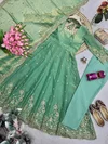 Ssc 718 Fandy Silk Embroidery Sequence Work Readymade Suits